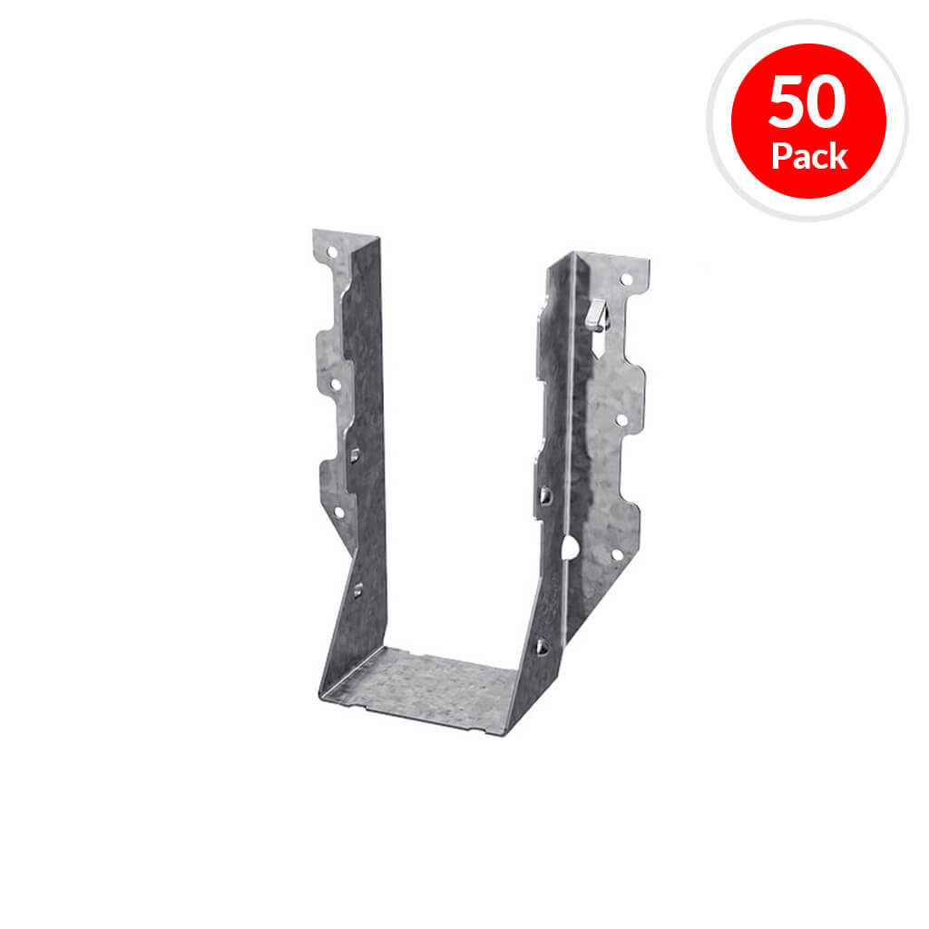 SIMPSON Strong-Tie LU28-2L Double 2 in. x 8 in. 20-Gauge G90 Galvanized Double-Shear Face-Mount Joist Hanger (50-Pack)