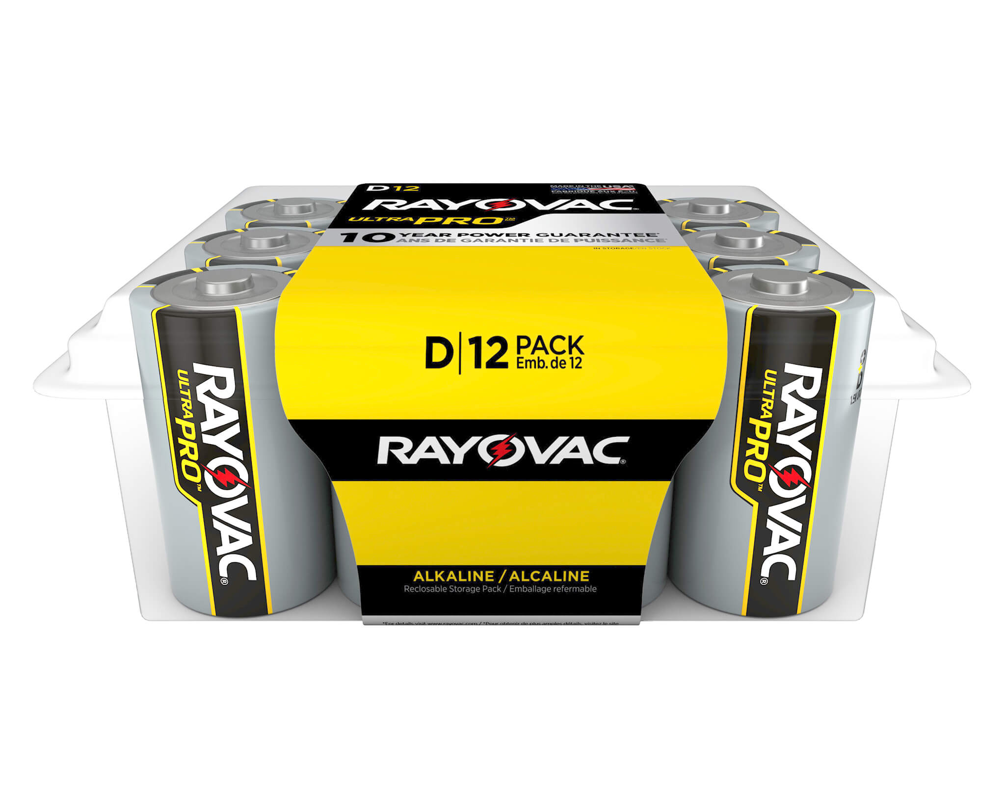 RAYOVAC ULTRA-PRO Alkaline D Battery (12-Pack)