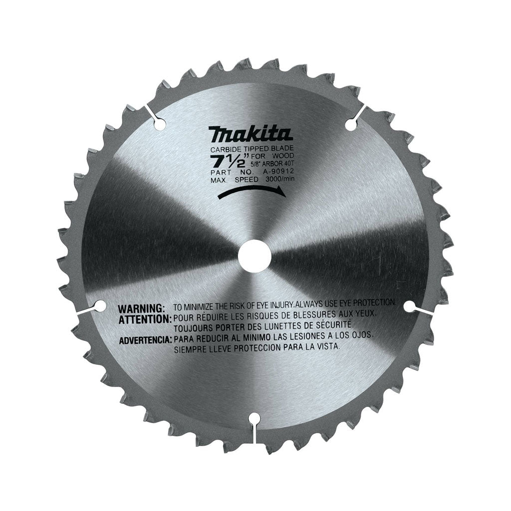 Makita A-90912 7-1/2 in. x 40-Tooth Fine Finishing Carbide Tipped Mitre Saw Blade