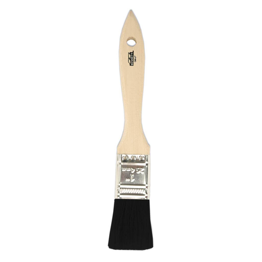 Bennett C60-1 1 in. Black Pure Bristle Paint Brush