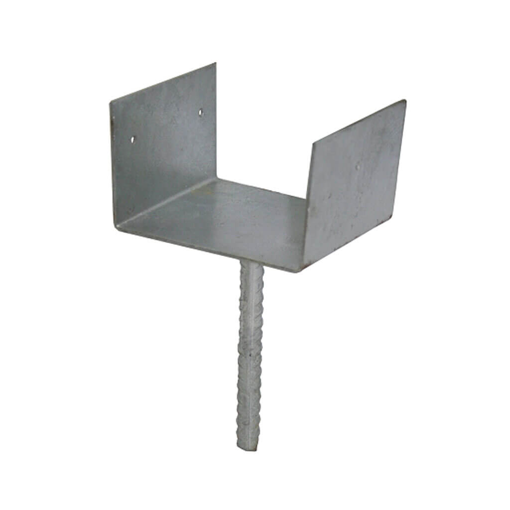 DuraDrive 6 in. x 6 in. Hot Dipped Galvanized Elevated Post Base Carport Bracket with Stem