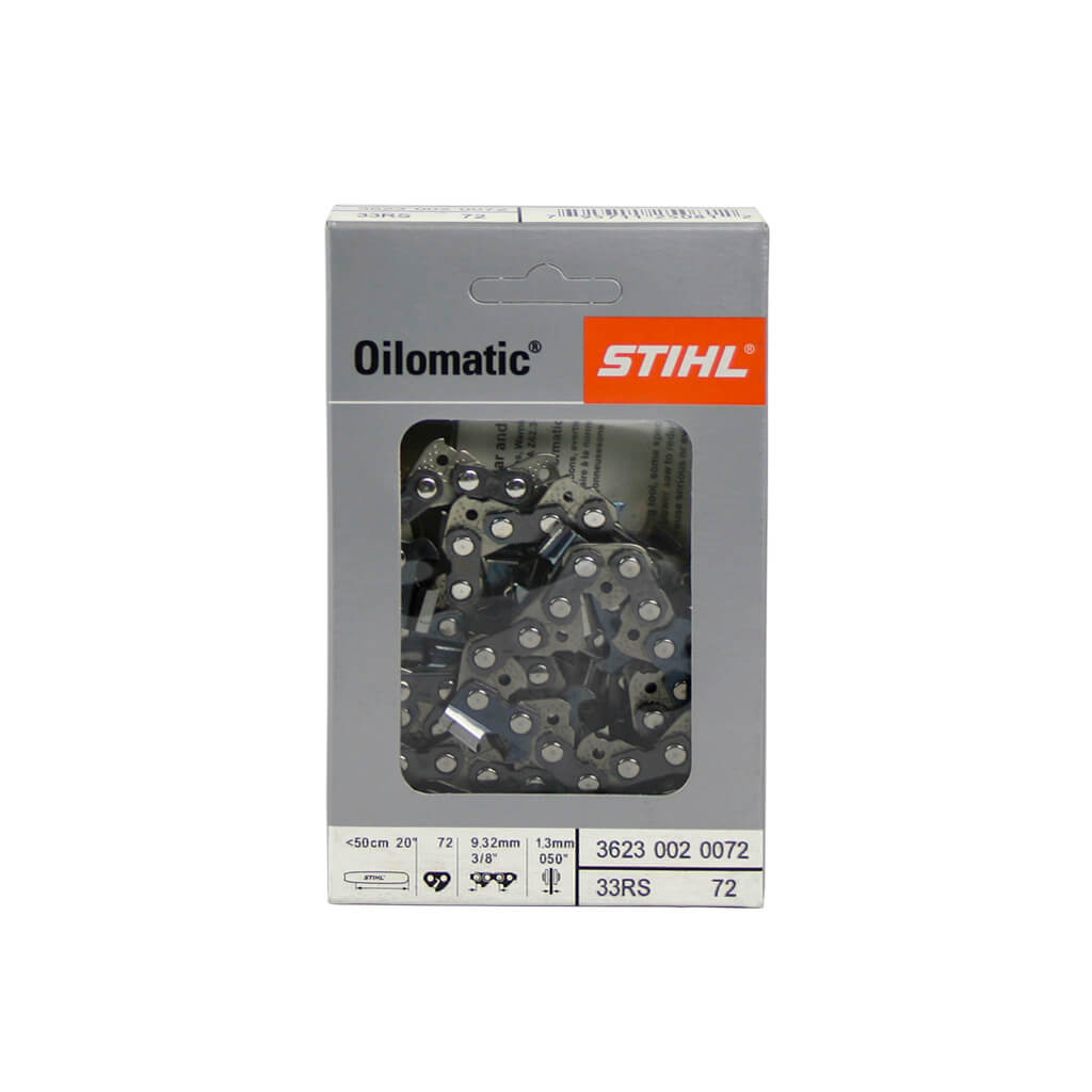 STIHL 3623 002 0072/33RS72E 0.375 in. x 0.050-Gauge 72 Drive Links Chainsaw Chain