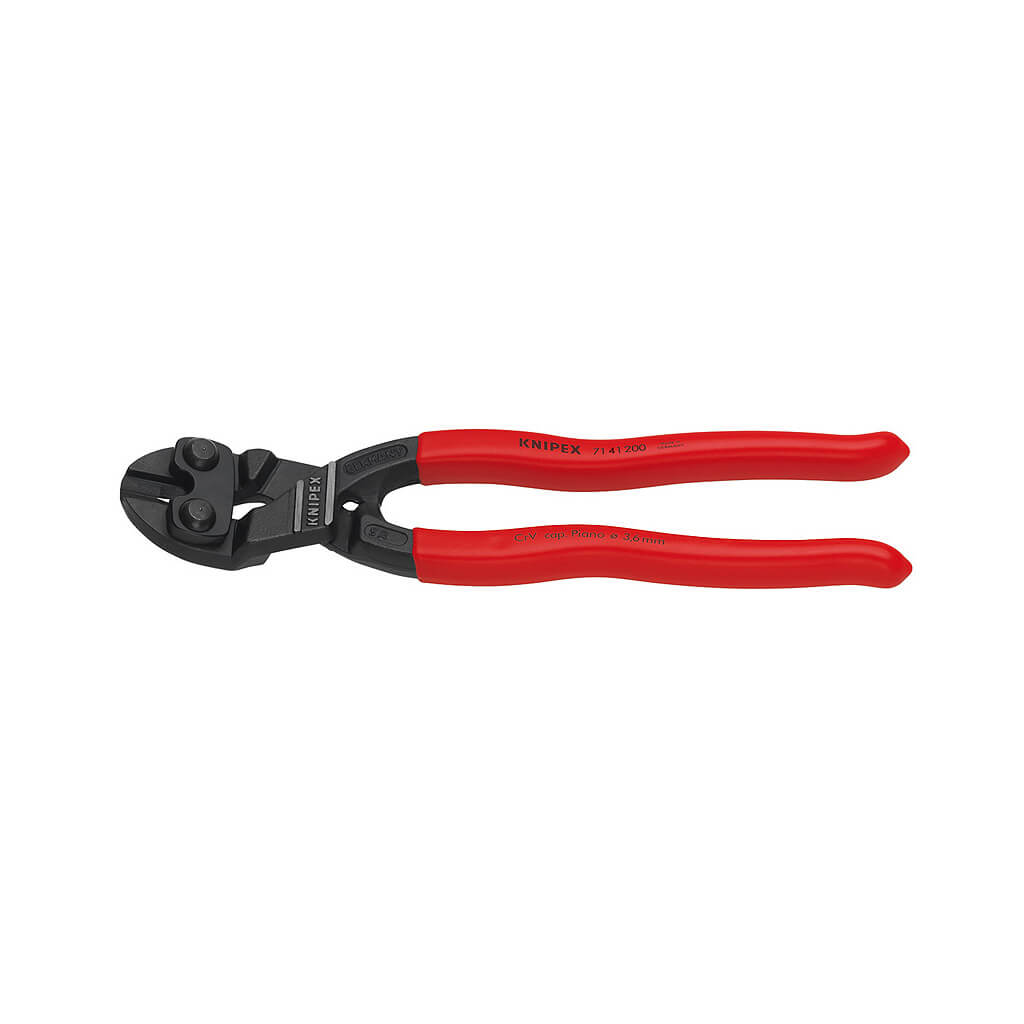 Knipex 71 41 200 SBA 8 in. 20-Degree Angled Head Notched Blade CoBolt Compact High-Leverage Bolt Cutter Pliers