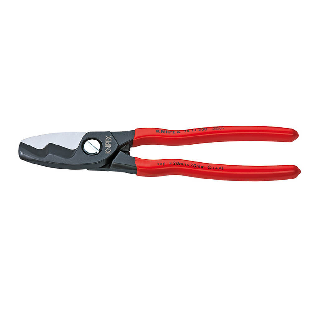 Knipex 95 11 200 SBA 8 in. Copper and Aluminum Twin Cutting Edge Cable Shears