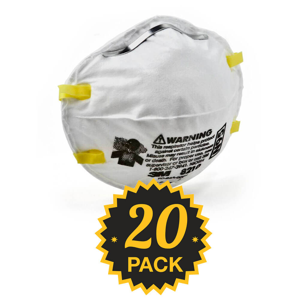 3M  8210 N95 DUST MASKS 20PK