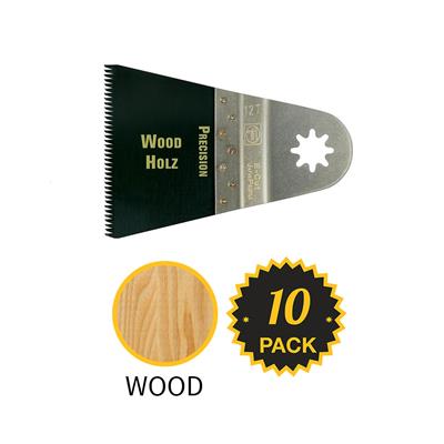 FEIN 63502127290 2-1/2 in. x 2 in. STARLOCK PLUS E-Cut Precision HCS Wood Oscillating Multi-Tool Saw Blade (10-Pack)