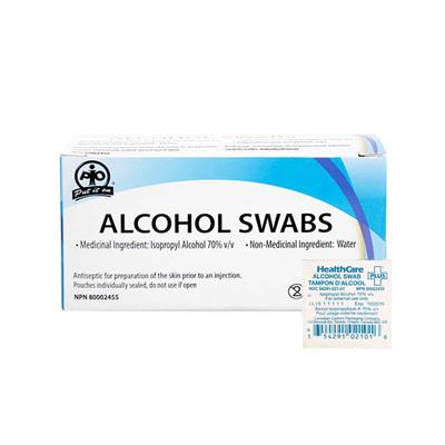 Wasip F2520761 70% Isopropyl Alcohol Swab (200-Pack)