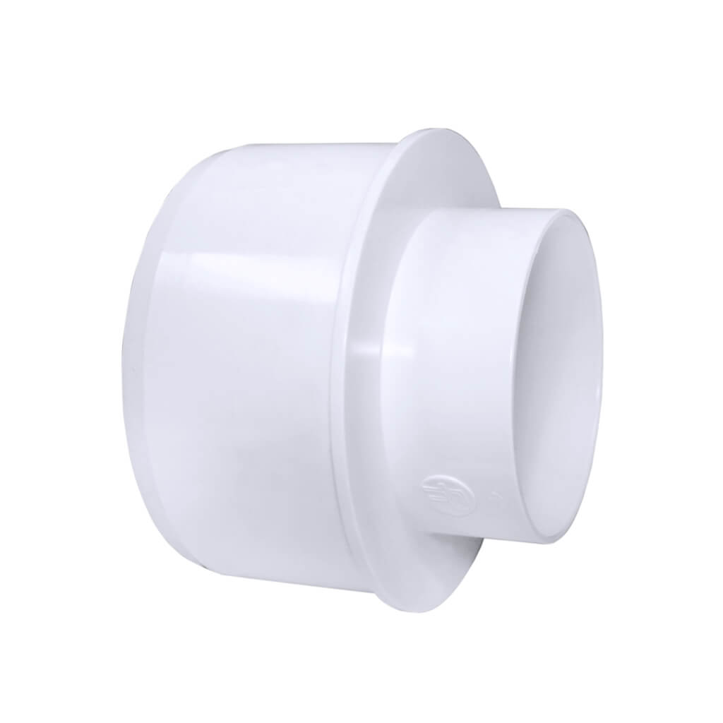 Royal Pipe 6 in. x 4 in. PVC Concentric Reducer Bushing, Spigot x Hub