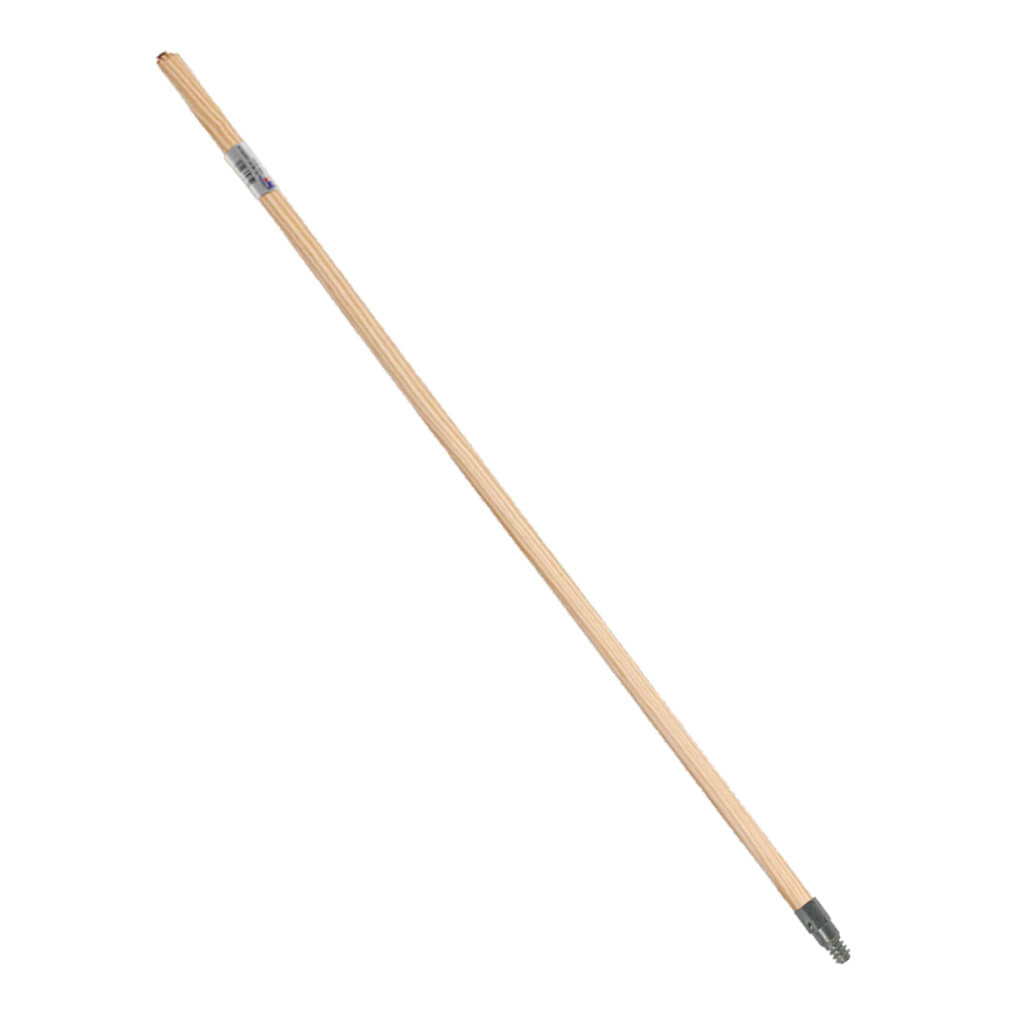 M2 FH-W354MT 54 in. x 15/16 in. Threaded Wooden Metal Tip Broom and Mop Handle