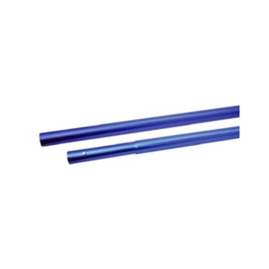 MARSHALLTOWN 14258 72 in. x 1-3/8 in. Blue Powder Coated Aluminum Push Button Bull Float Extension Handle