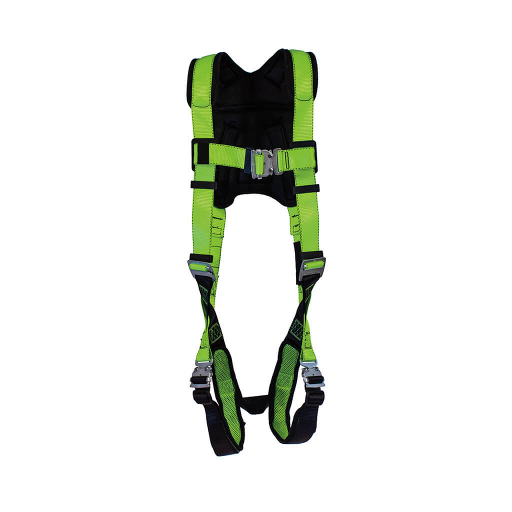 Peakworks FBH-60110A Class A Universal 5-Point Back Support and Lock Buckles Peakpro Full Body Fall Safety Harness