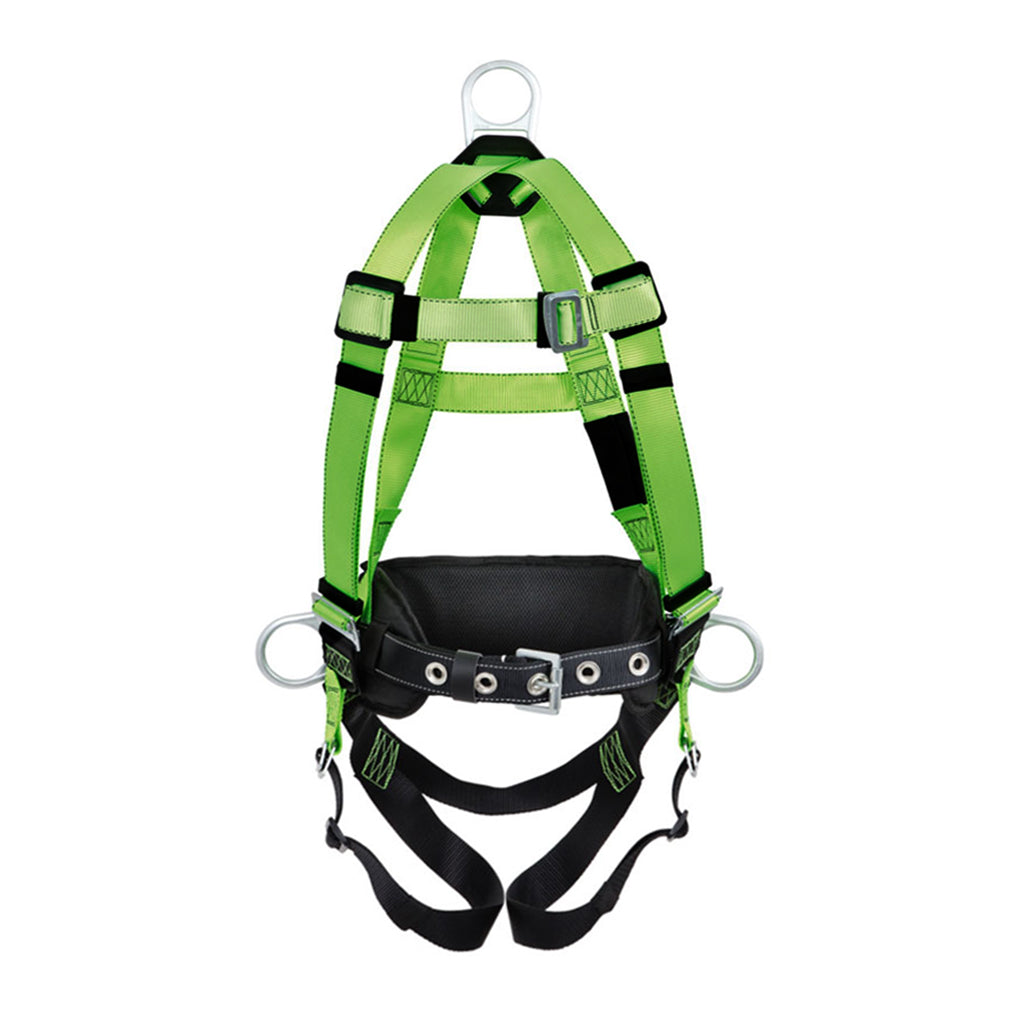 Peakworks FBH10000A1020-L Class-AP Size-Large Full Body Fall Safety Harness and Waist Belt Combo