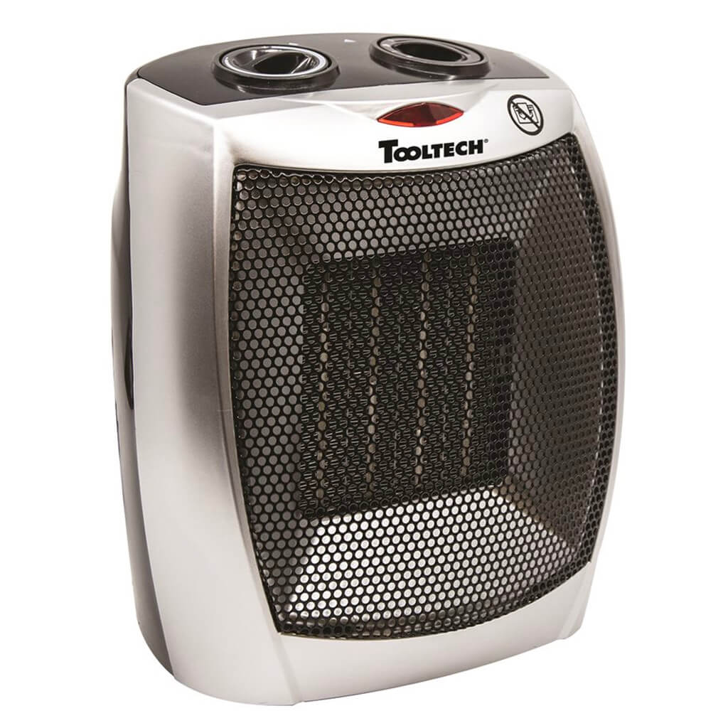 TOOLTECH 100065 750-1,500 Watt Ceramic Electric Heater with Overheat Protection