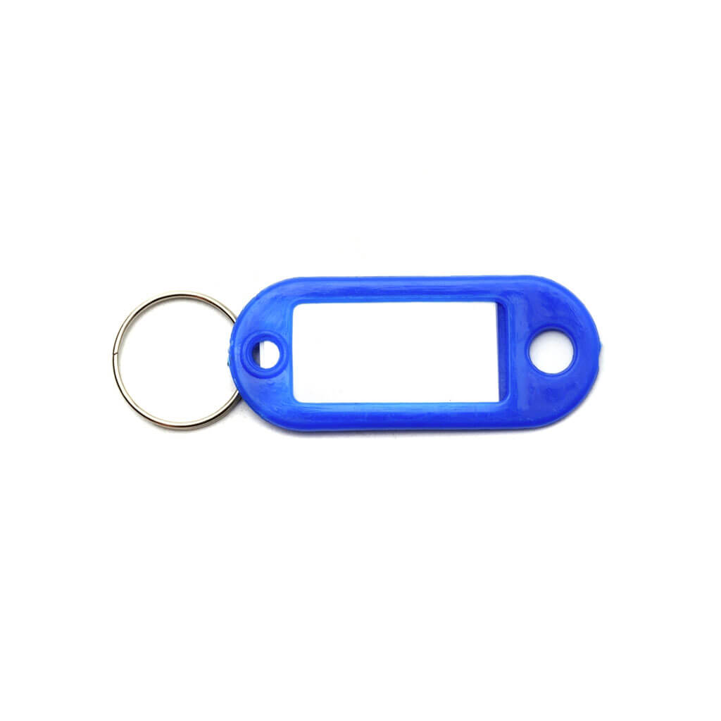 Canaropa Plastic Key Identification or Label Holder Tags with Split Ring (100-Pack)