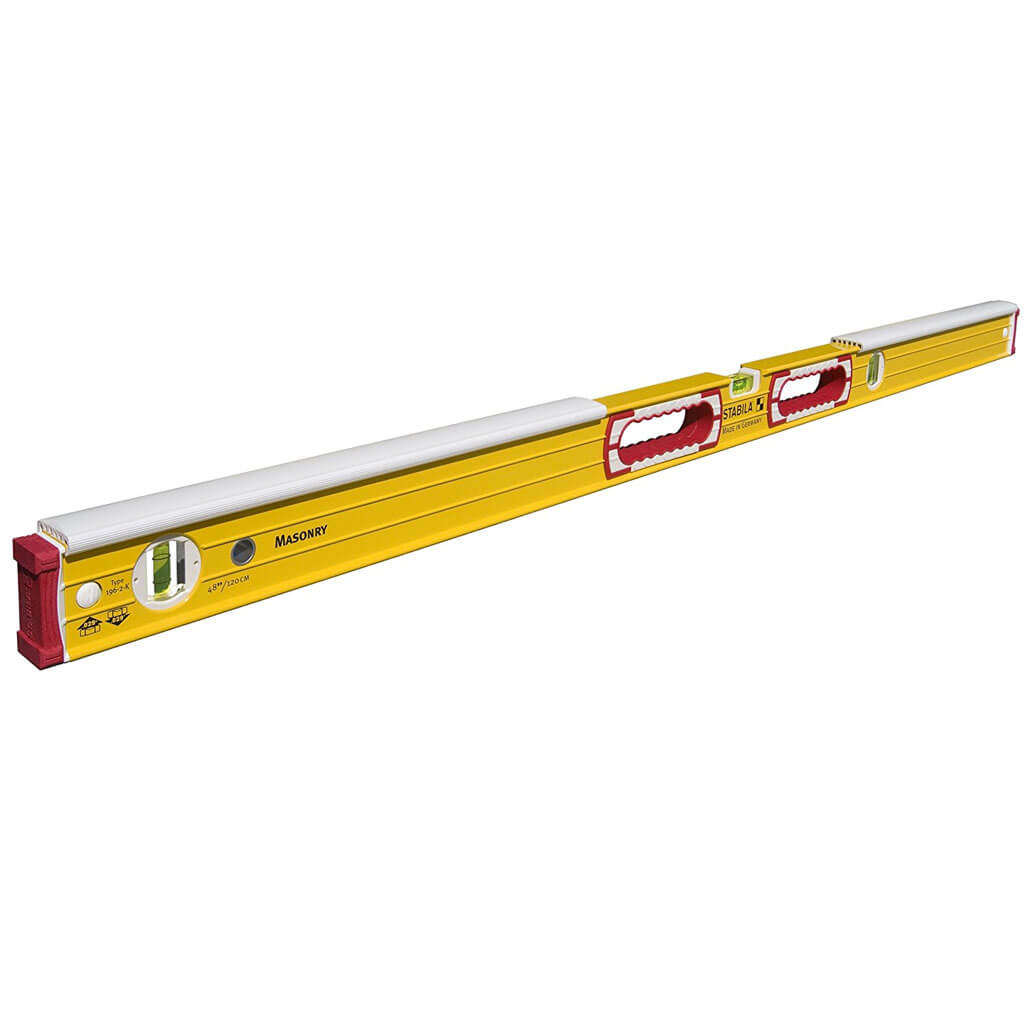 STABILA 36448 48 in. TYPE 196-2K Dead-Blow Shield Mason Level