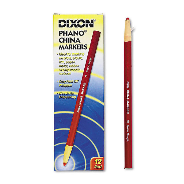 DIXON 00079 Red PHANO Peel-Off China Smooth-Surface Marker
