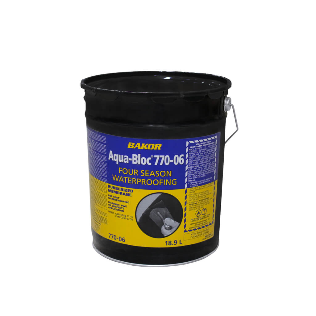 Henry Bakor Aqua-Bloc 770-06 18.9-Litre Elastomeric Liquid Cold Weather or Trowel Waterproof Membrane