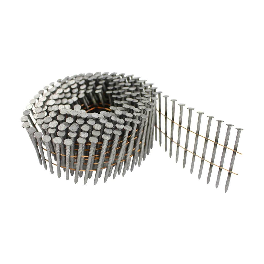 DuraDrive 2-1/4 in. Hot-Dip Galvanized Ring Shank Flat Top Coil Framing Nails (4,500-Box)