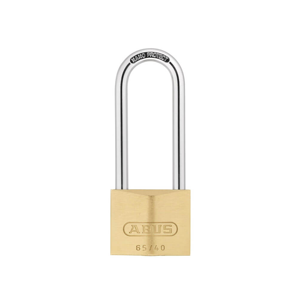 ABUS 65/40HB63 1-1/2 in. Body x 2-1/2 in. Long Shackle Solid Brass Padlock