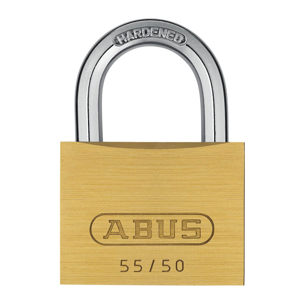 ABUS 55/50-KA-5501 2 in. Body x 1 in. Shackle Solid Brass Keyed Alike Padlock