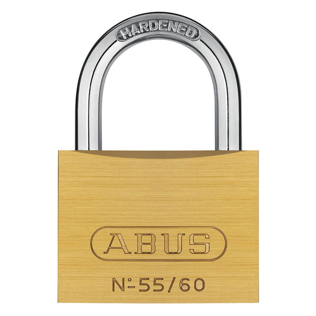 ABUS 55/60-KA-5601 2-1/4 in. Body x 1-1/4 in. Shackle Solid Brass Keyed Alike Padlock