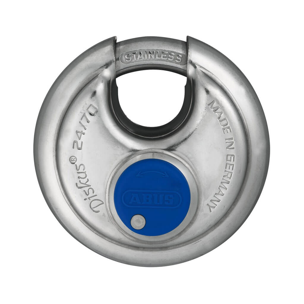 ABUS 24IB 70-KD DISC SHAPE PADLOCK 2-three quarter in.