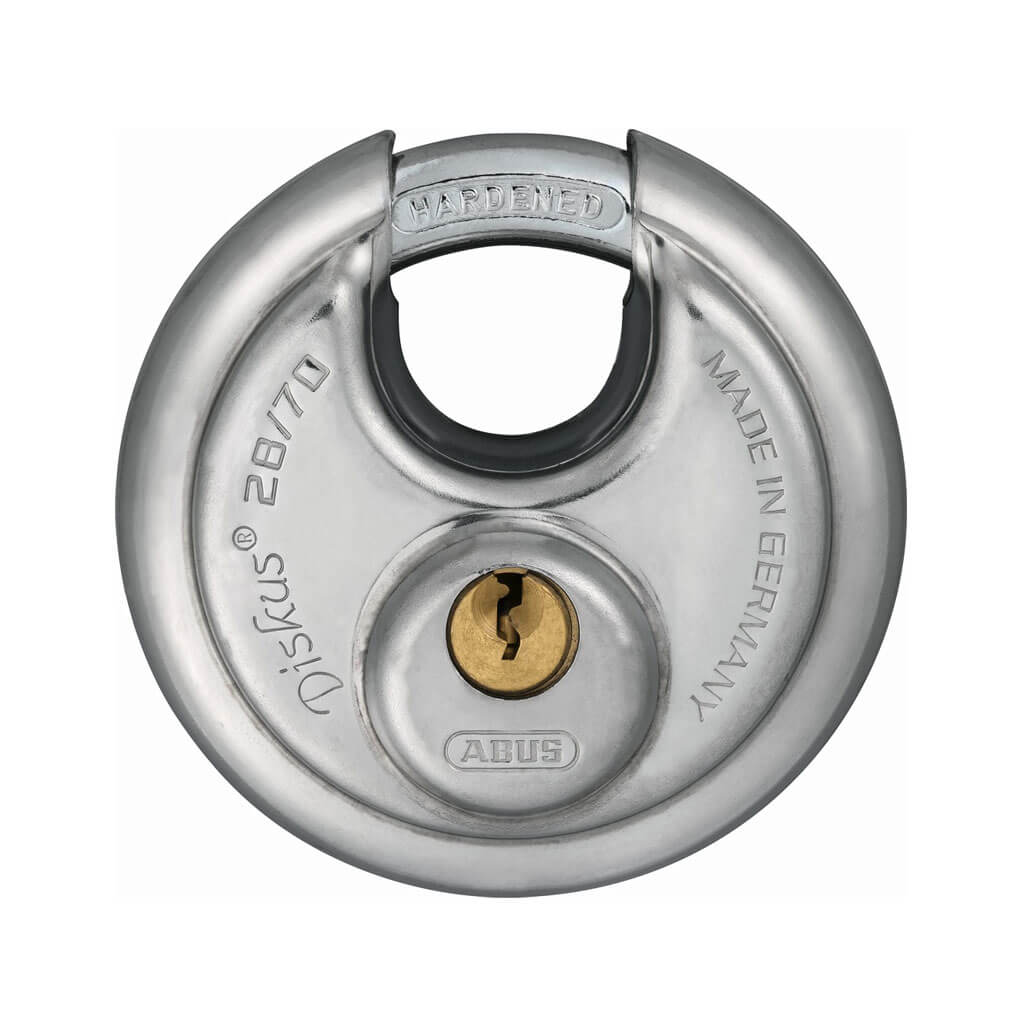 ABUS 28/70KD Diskus 2-3/4 in. Dics Shape Keyed Different Padlock