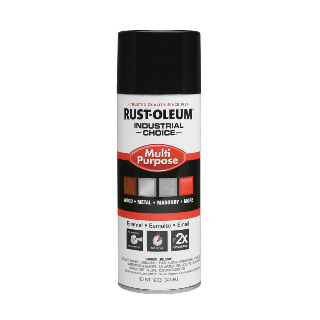 Rust-Oleum 1679830 12 oz. Gloss Black Multi-Purpose Acrylic Enamel Spray Paint