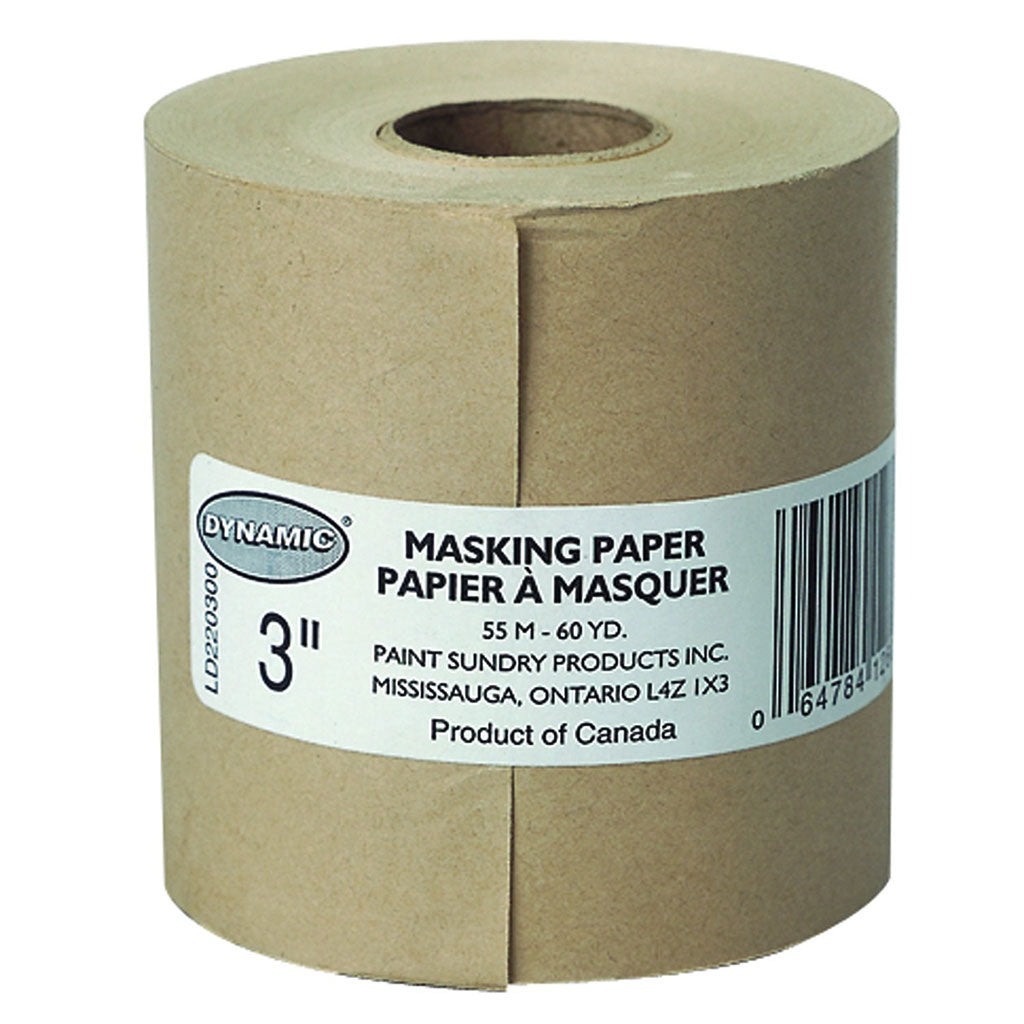 Dynamic 3 in. x 180 ft. General Purpose Masking Paper