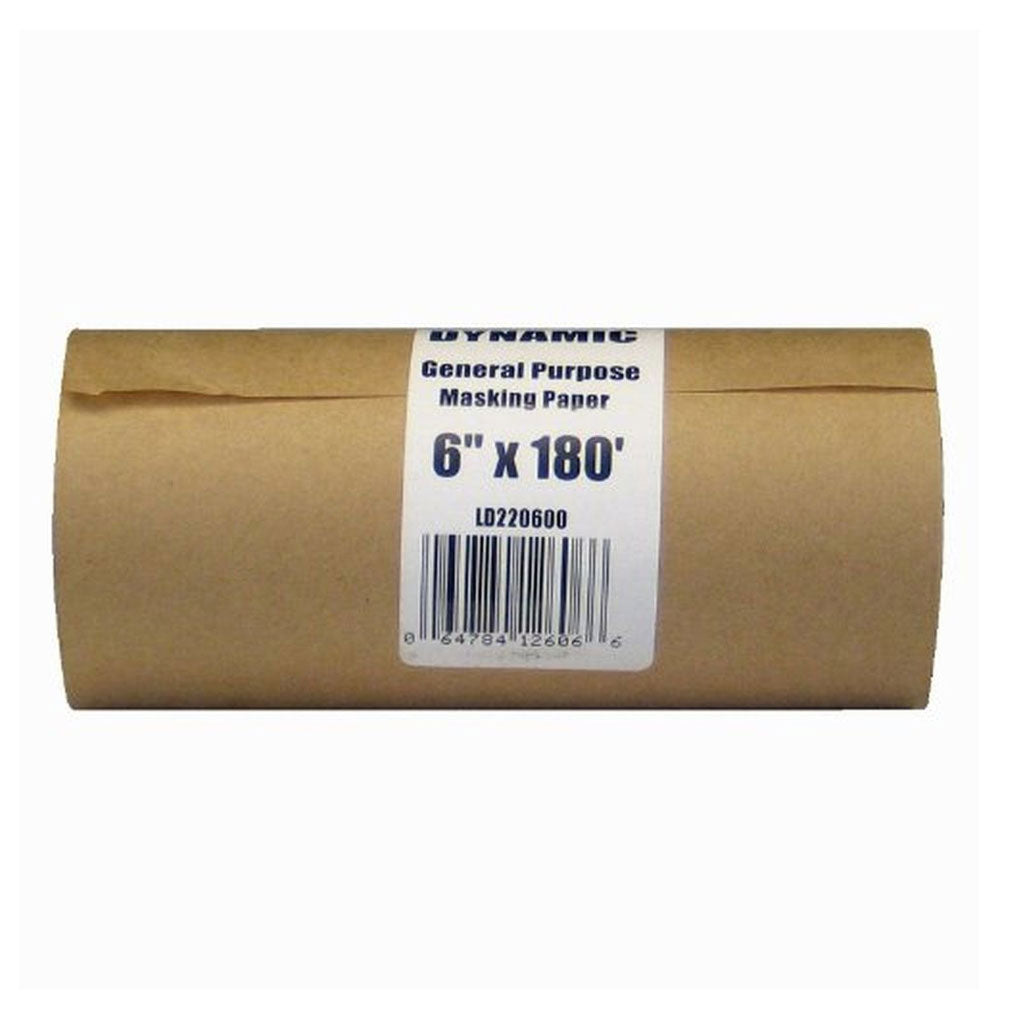 Dynamic 6 in. x 180 ft. General Purpose Temporary Masking Surface Protective Paper