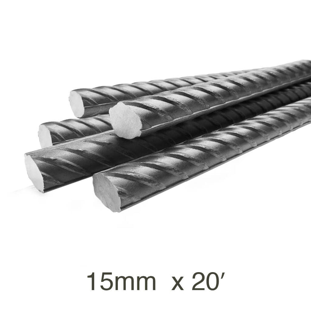 15 mm x 20 ft. Steel Rebar