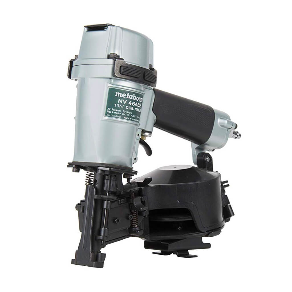 Metabo HPT NV45AB2 7/8 in. to 1-3/4 in. Coil Roofing Nailer