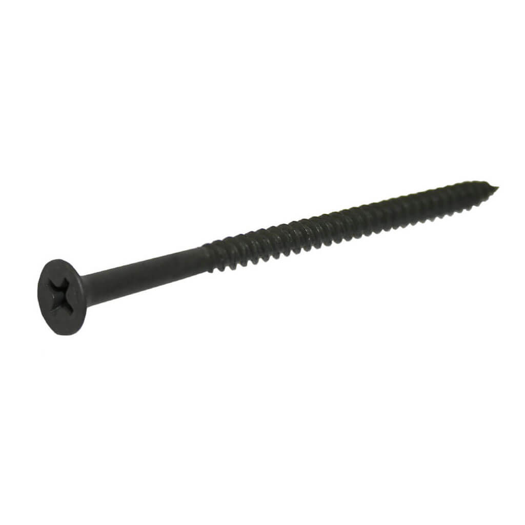 DuraDrive #8 x 3 in. Black Phosphate Coated Bugle Head Phillips Head Fine Thread Drywall Screws (2,000-Box)