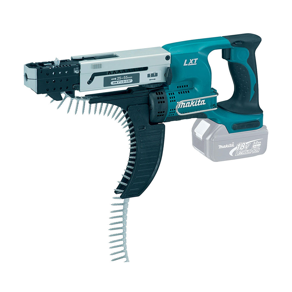 Makita DFR550Z 18-Volt LXT Lithium-Ion 1 in. - 2-3/16 in. Cordless Autofeed Reversible Screwdriver (Tool Only)