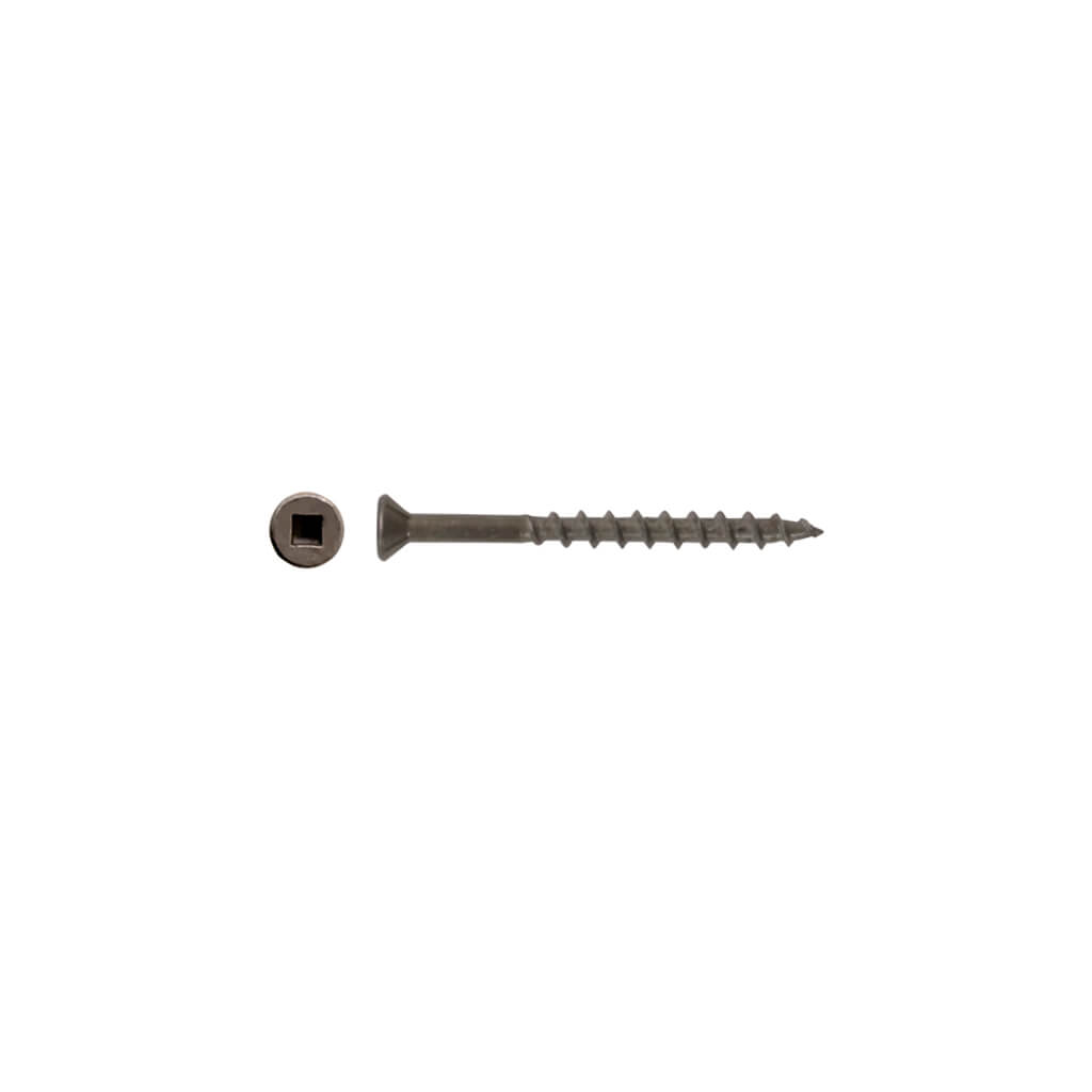 DuraDrive #8 x 2 in. Low Root Zinc Coated Flat Head Square Drive Flooring Screws (3,500-Box)