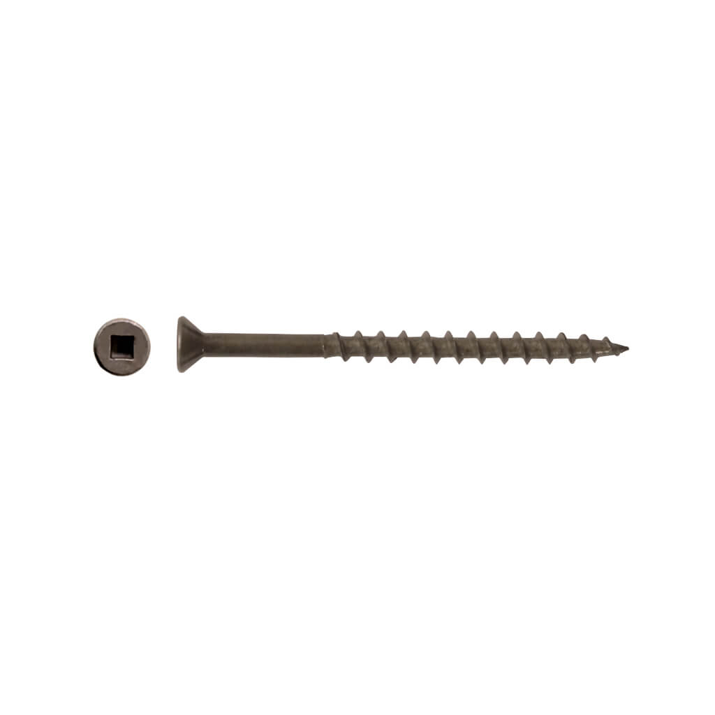 DuraDrive #8 x 2-1/2 in. Low Root Zinc Coated Flat Head Square Drive Flooring Screws (2,500-Box)