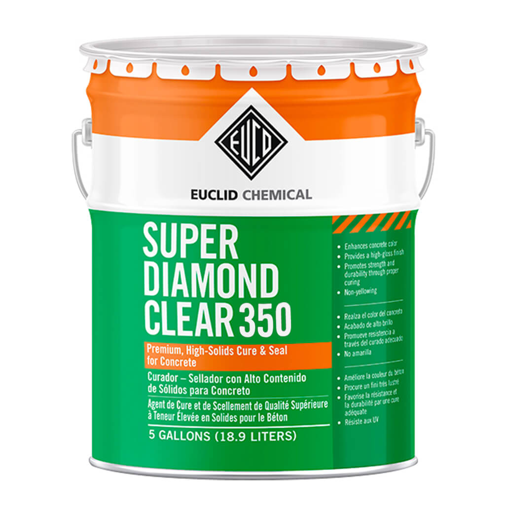 Euclid 5-Gallon SUPER DIAMOND CLEAR-350 Gloss Finish Interlocking Concrete Pavers and Slabs Solvent-Based High-Solids Curing Liquid Sealer