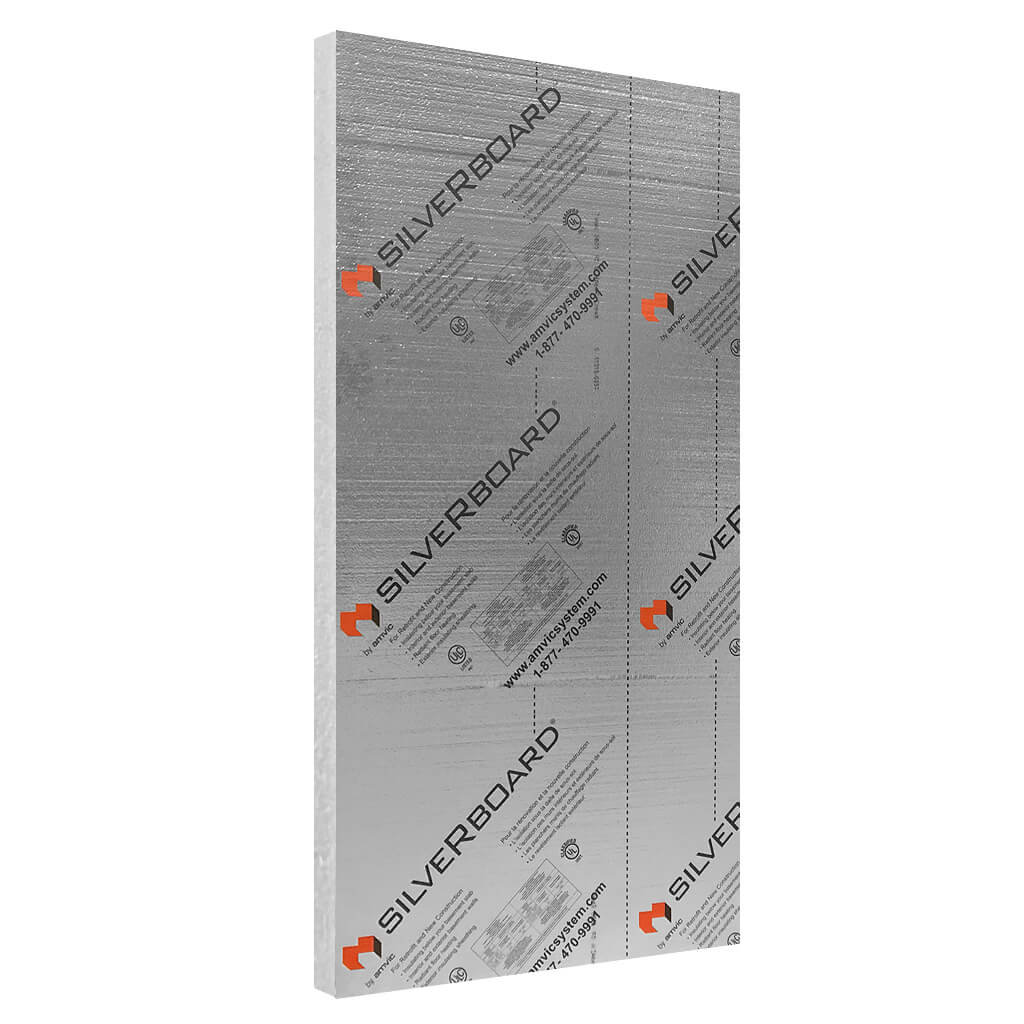 Amvic SilveRboard SB35S2000S 2 in. x 4 ft. x 8 ft. Type-3 Under Slab Rigid Foam Board Insulation