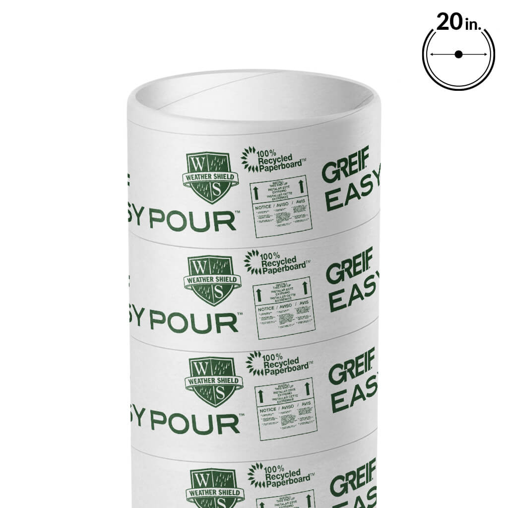 GREIF 20 in. x 12 ft. EasyPour Concrete Forming Tube