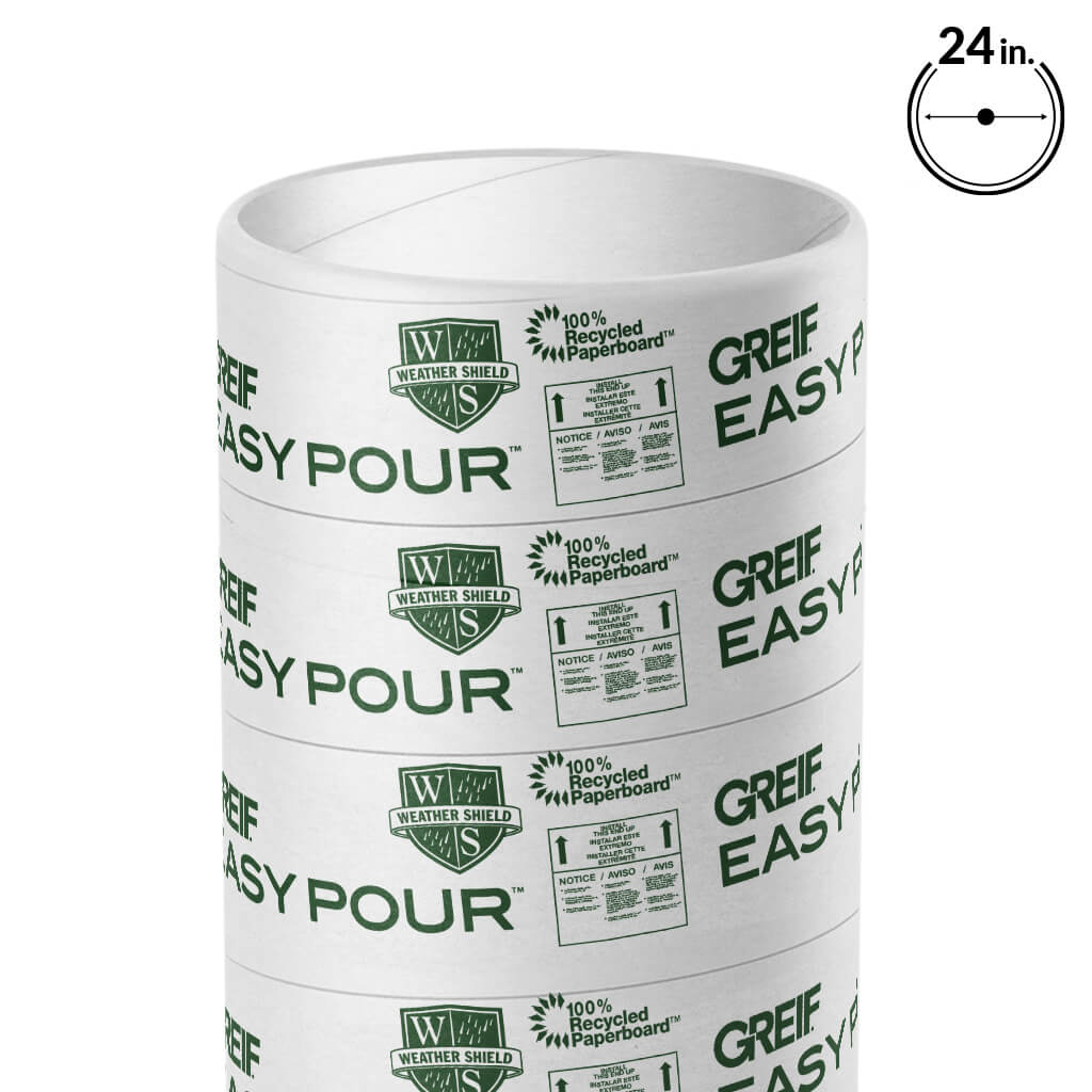 GREIF 24 in. x 12 ft. EasyPour Concrete Forming Tube