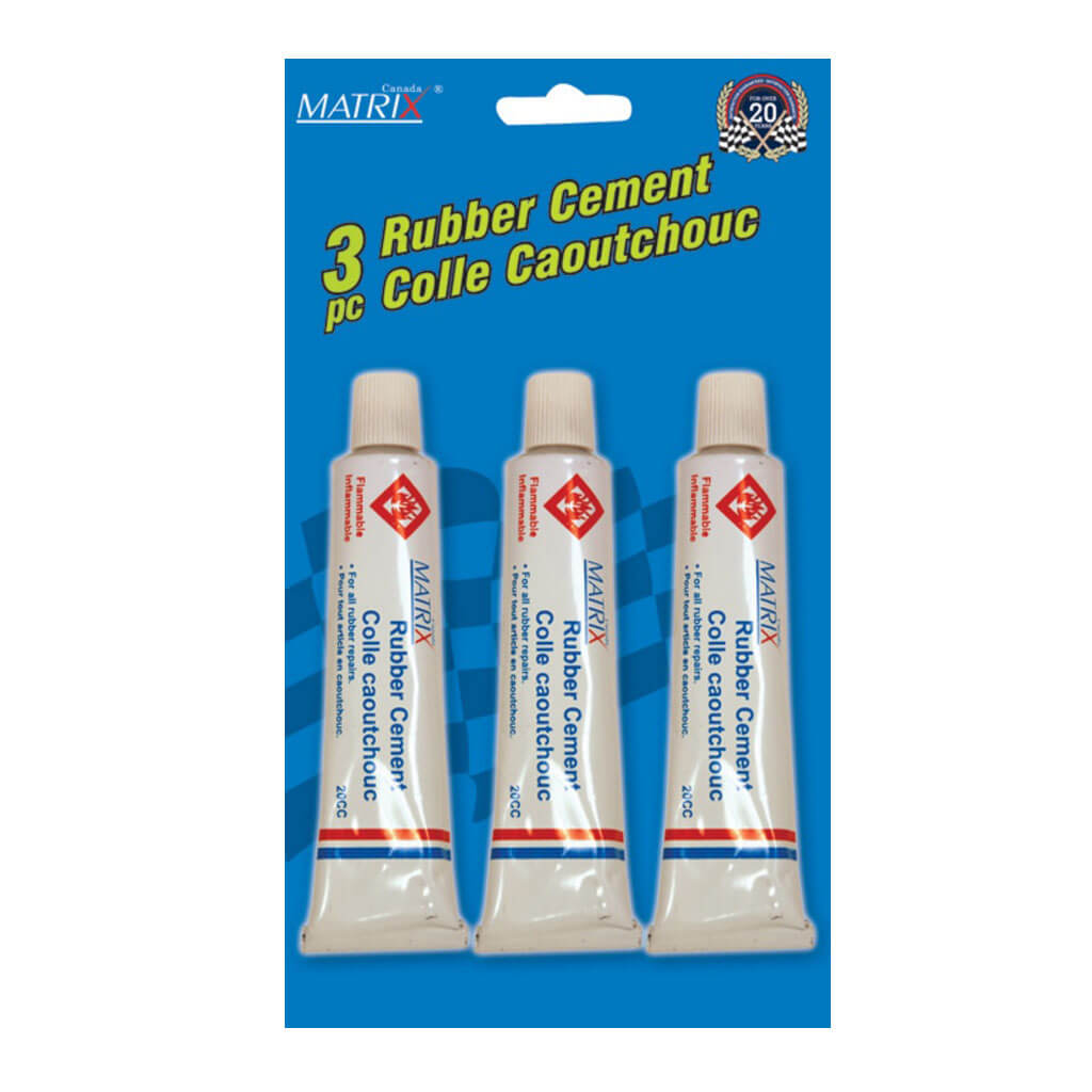 MATRIX 720153 20cc Rubber Cement (3-Piece)