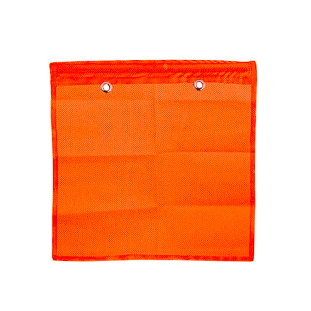 18 in. x 18 in. Orange Vinyl Mesh Traffic Safety Flag