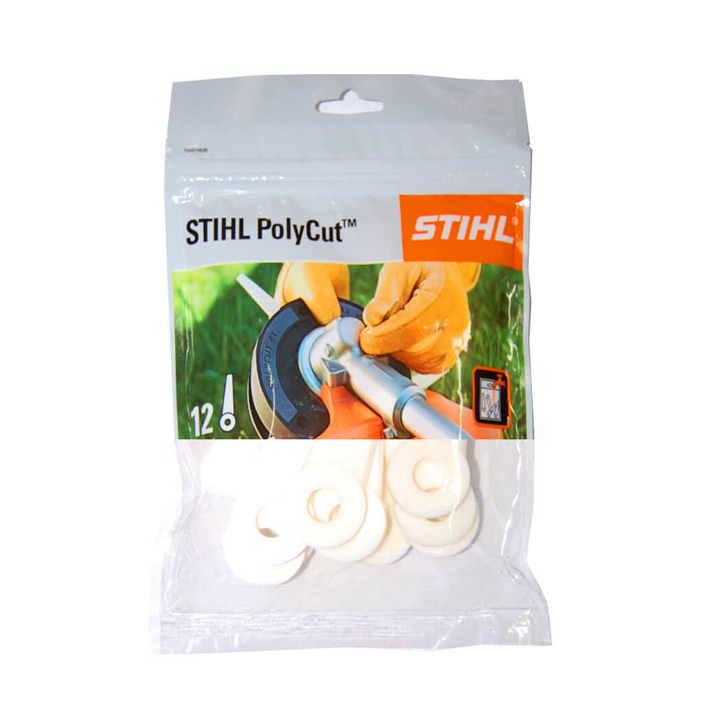 STIHL 4111 007 1001 PolyCut Thermo Plastic Nylon Replacement Trimmer Blades (12-Pack)