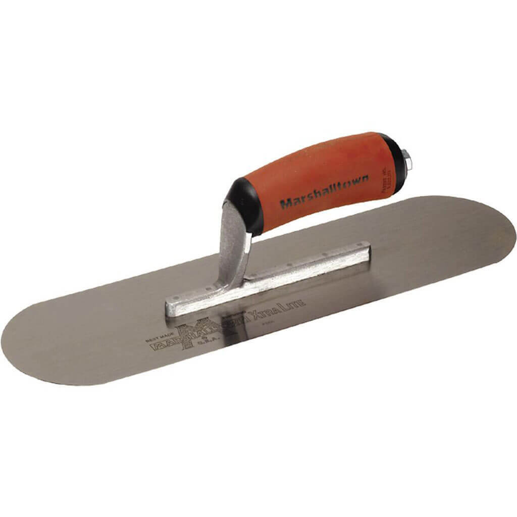 MARSHALLTOWN 13111 13 in. x 3-1/2 in. Curved Carbon Steel Pool Trowel