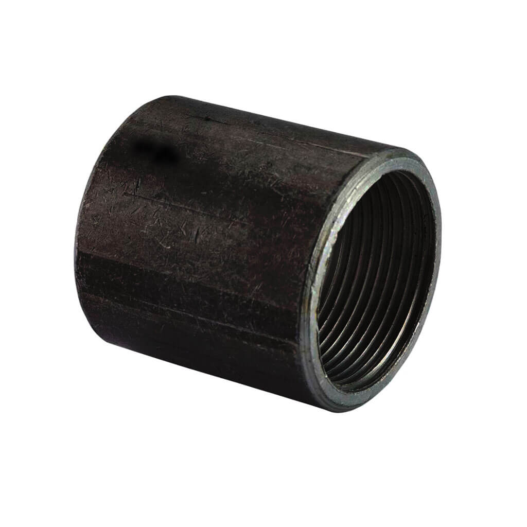 2 in. x 1-1/2 in. Black Steel Waterbox Threaded Rigid Coupling