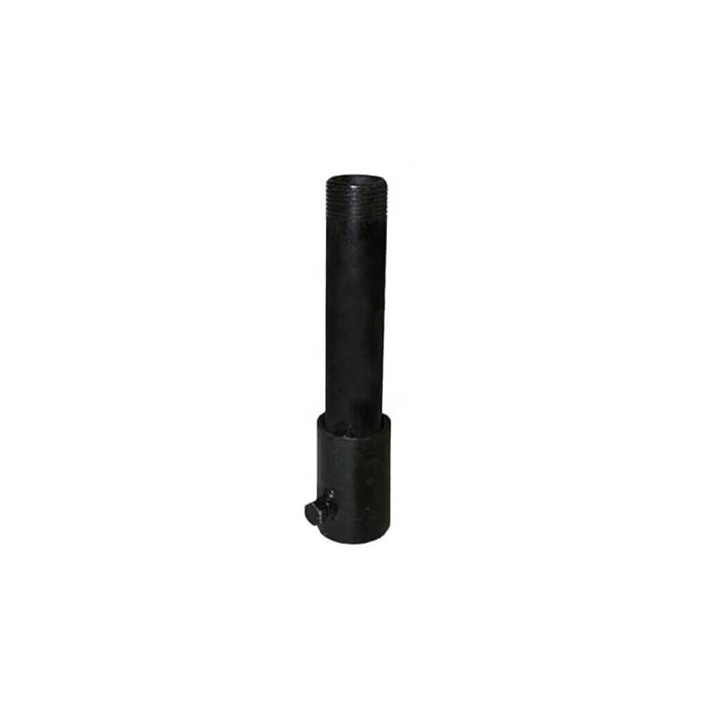 12 in. Black Iron Threaded Waterbox Extension Nipple with Coupling