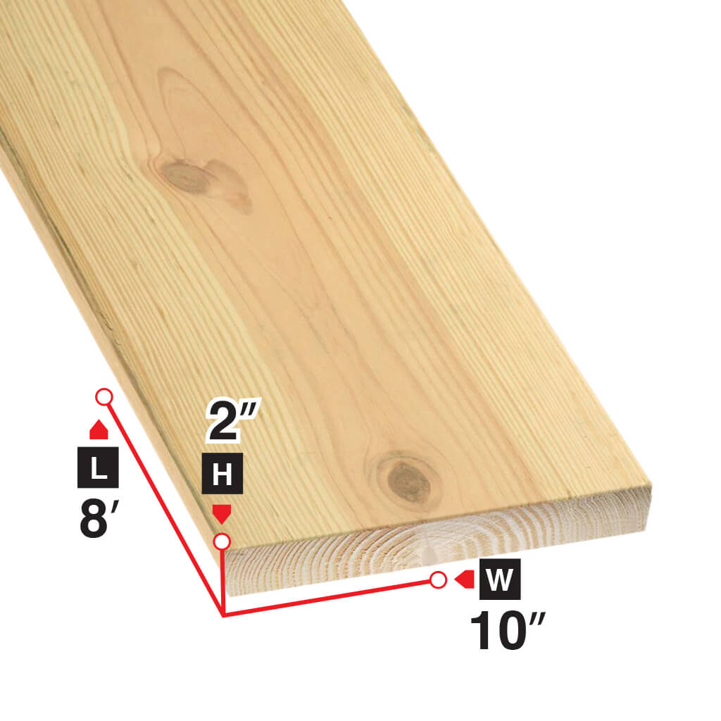 2 in. x 10 in. x 8 ft. Spruce Lumber