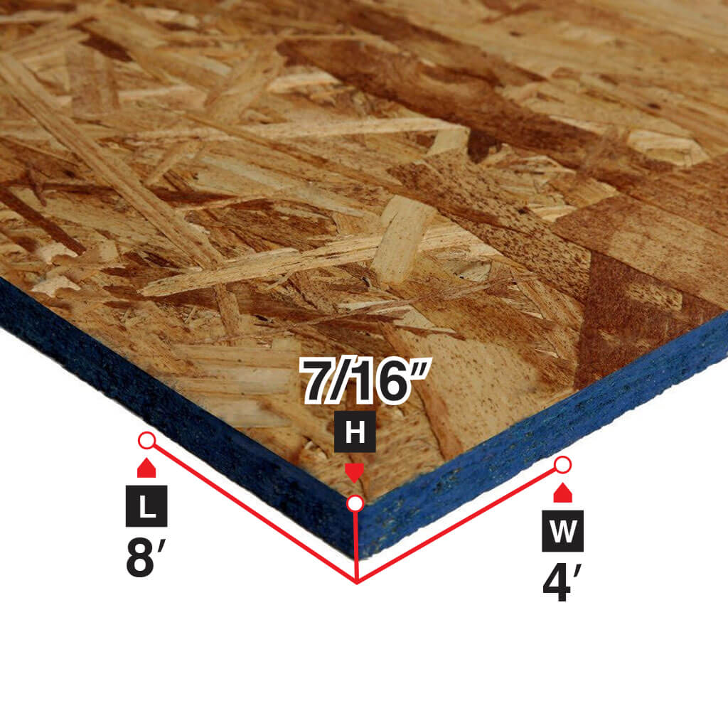 7/16 in. x 4 ft. x 8 ft. OSB Oriented Strand Board