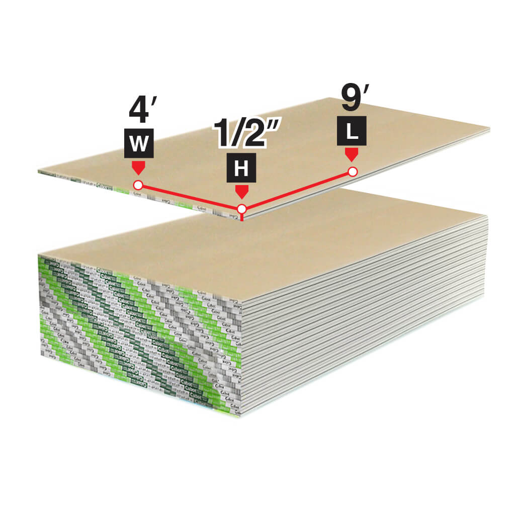 1/2 in. x 4 ft. x 9 ft. Gypsum Drywall Panel