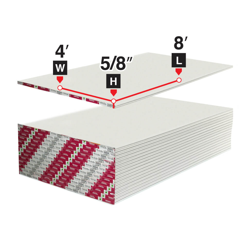 5/8 in. x 4 ft. x 8 ft. Fire-Rated Type X Drywall Panel